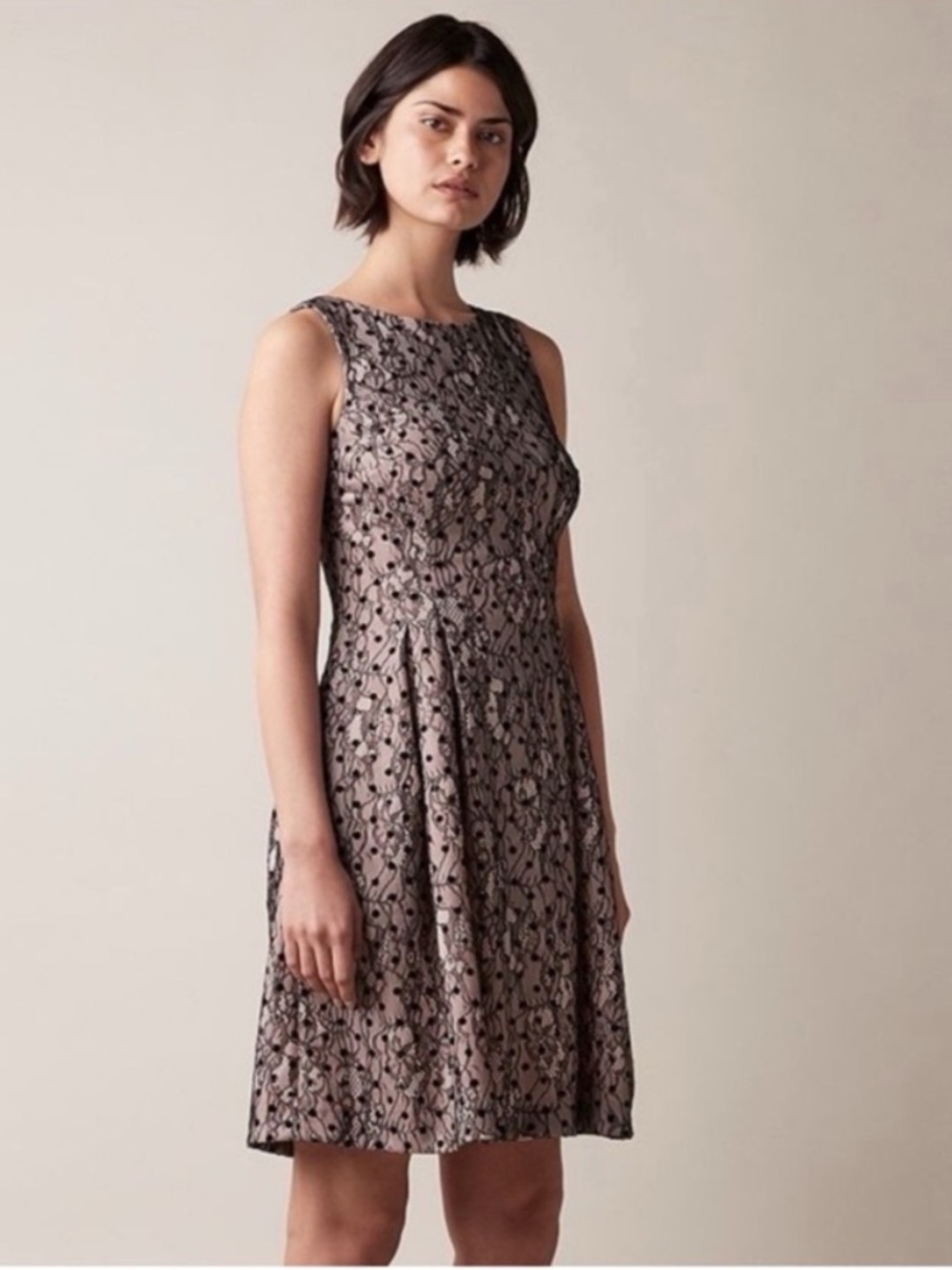 JW Jason Wu Floral Lace Sleeveless Fit & Flare Dress. XL. NWT.